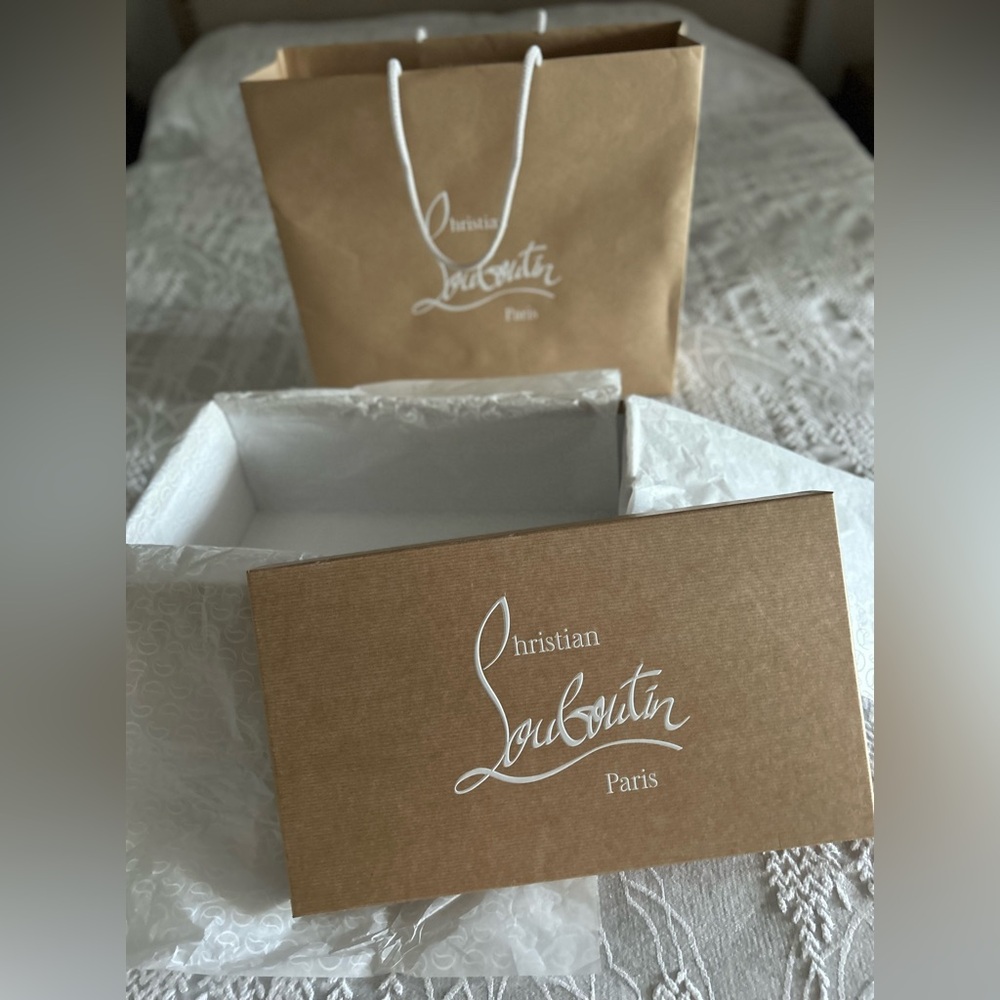 Christian Louboutin Shoe Box and Shopping Bag